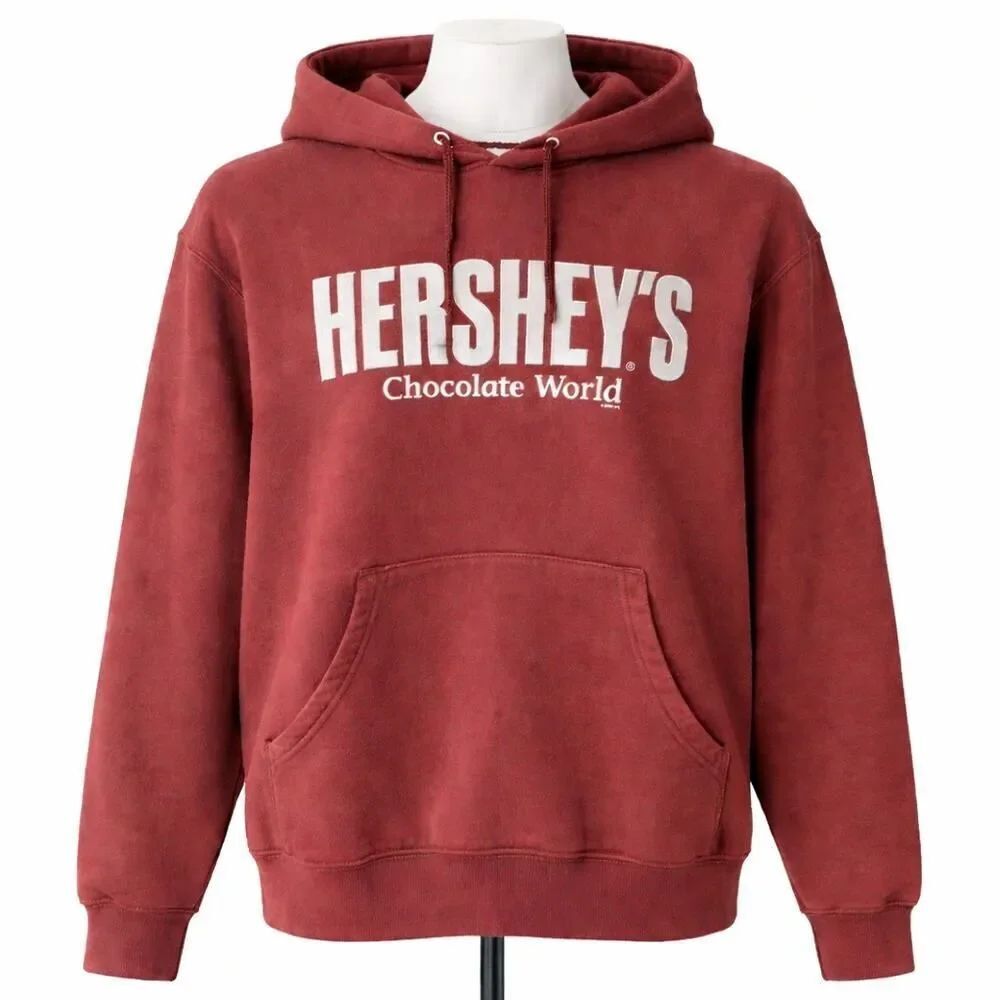 VTG Hershey’s Chocolate World 2003 Hoodie Kangaroo Sweatshirt Small